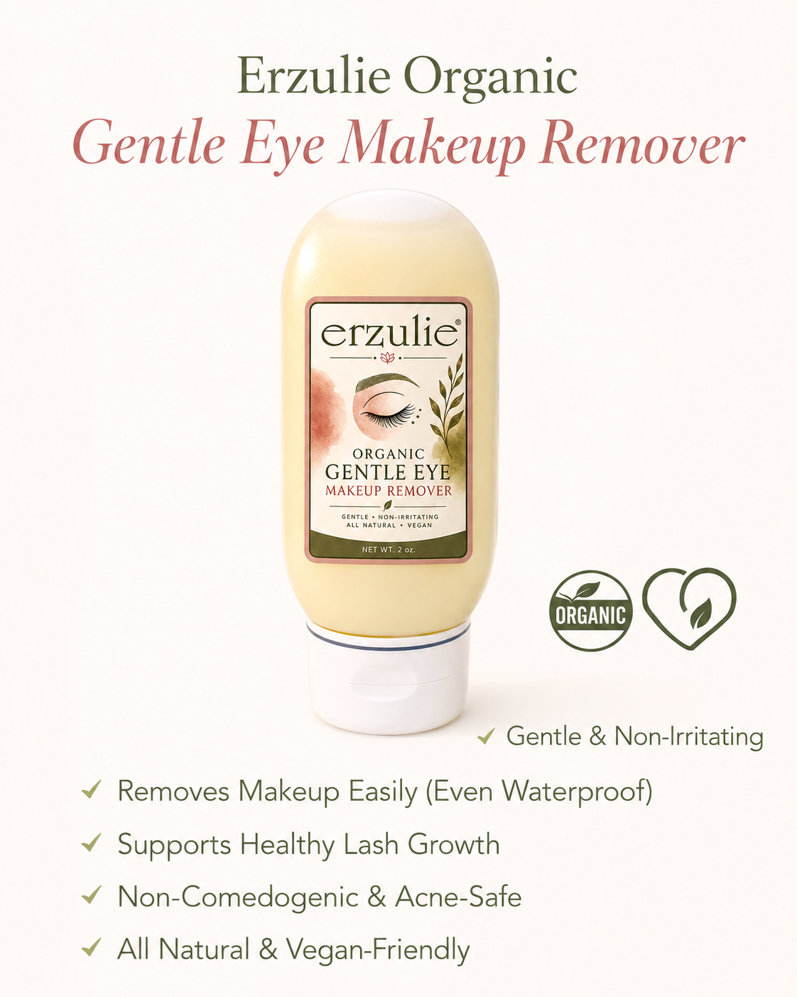 Organic Gentle Eye Makeup Remover - Image 2