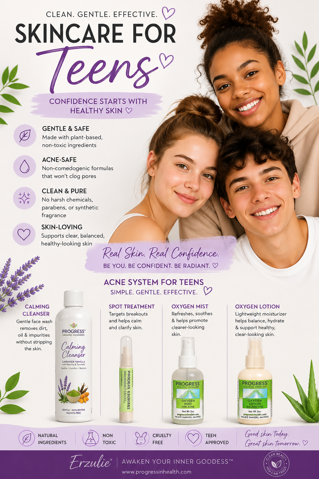 Organic Acne System For Teens